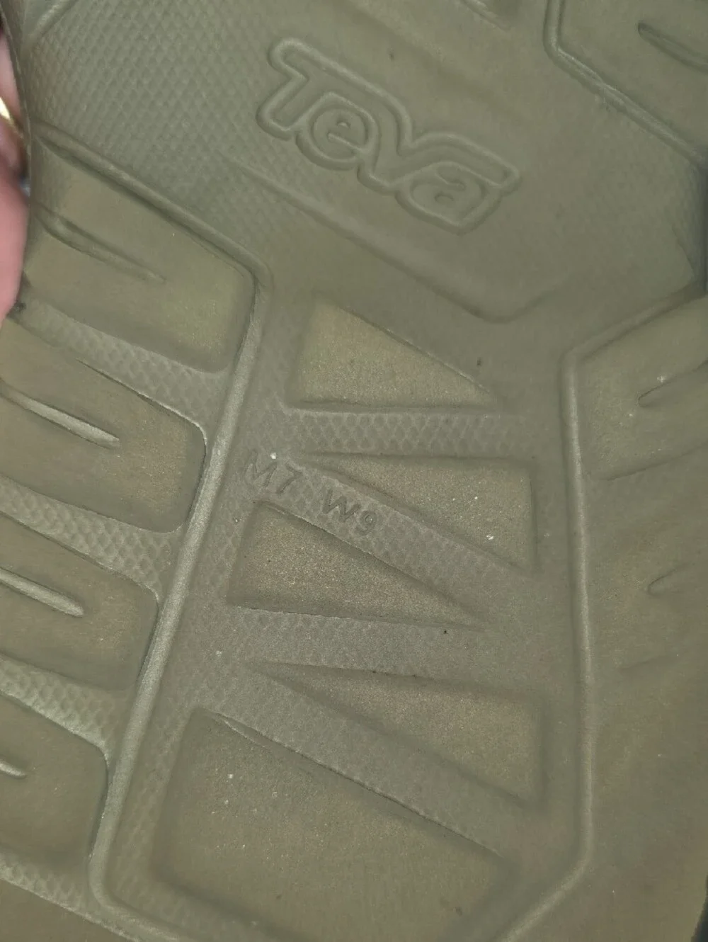 Teva Men Olive Green Hook-and-Loop Sport Sandals